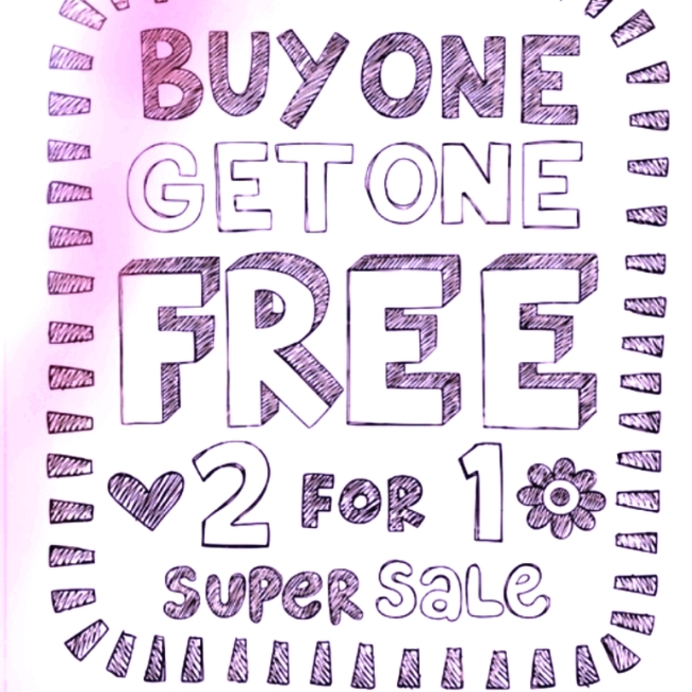 🏷️🏷️BUY 1 GET 1 FREE SALE🎈🎀